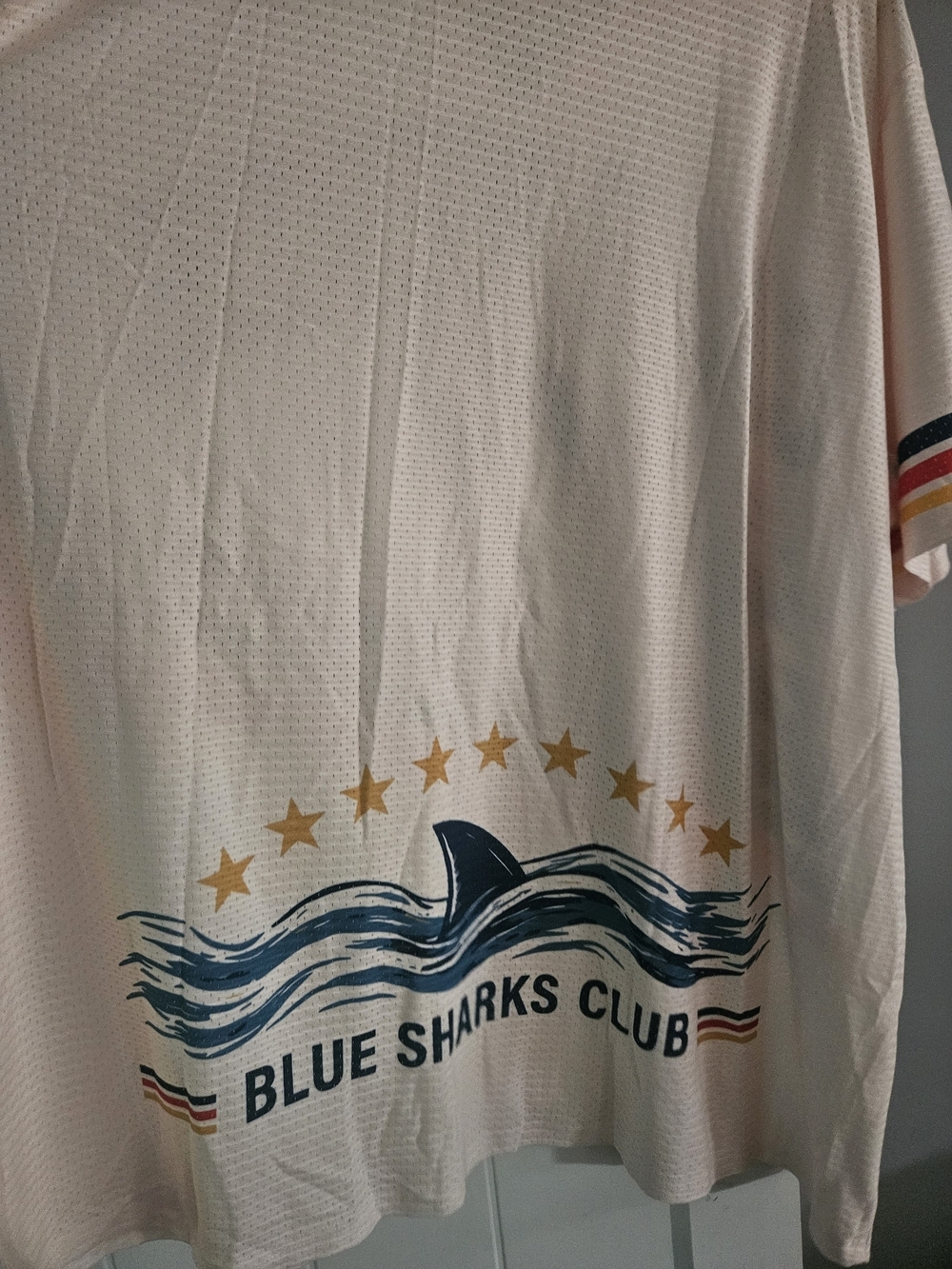 Cape Verde Blue Sharks Soccer Jersey 4XL Shark Graphic Atlantic Match 26 - Picture 2 of 4